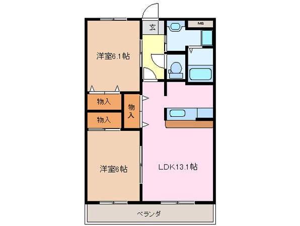 レガーロの物件間取画像